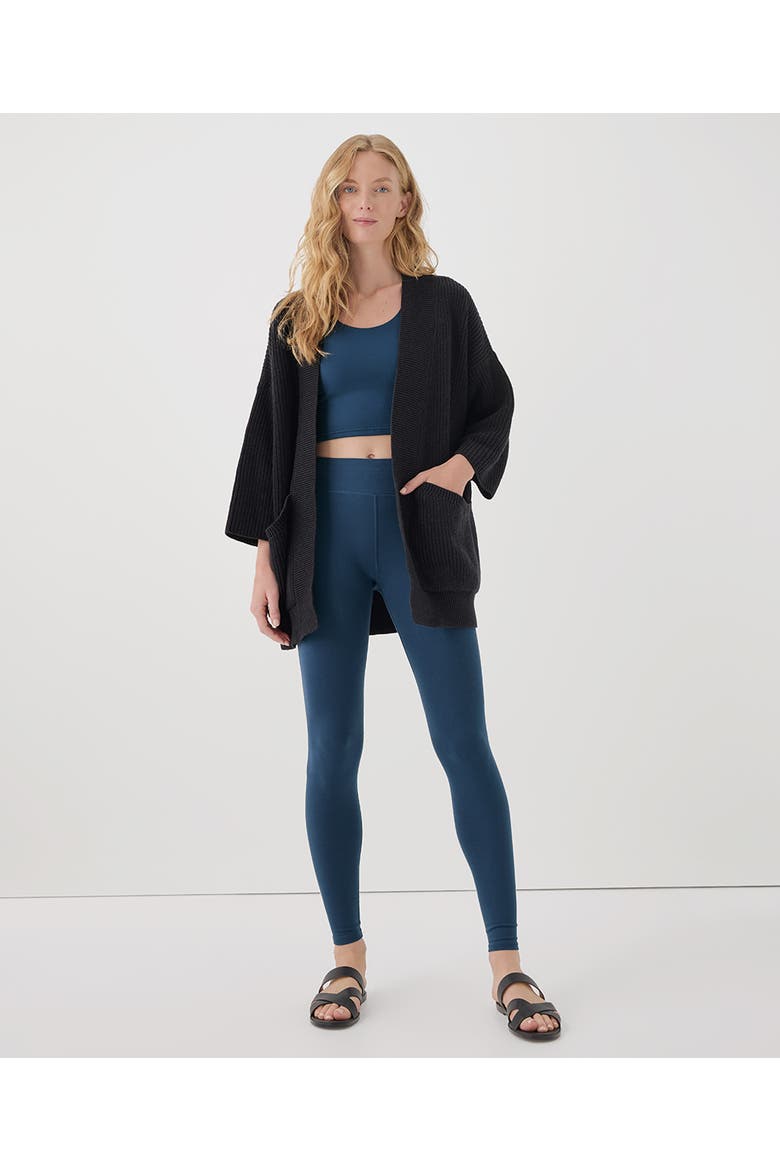 PureFit Legging Made With Organic Cotton, Alternate, color, French Navy