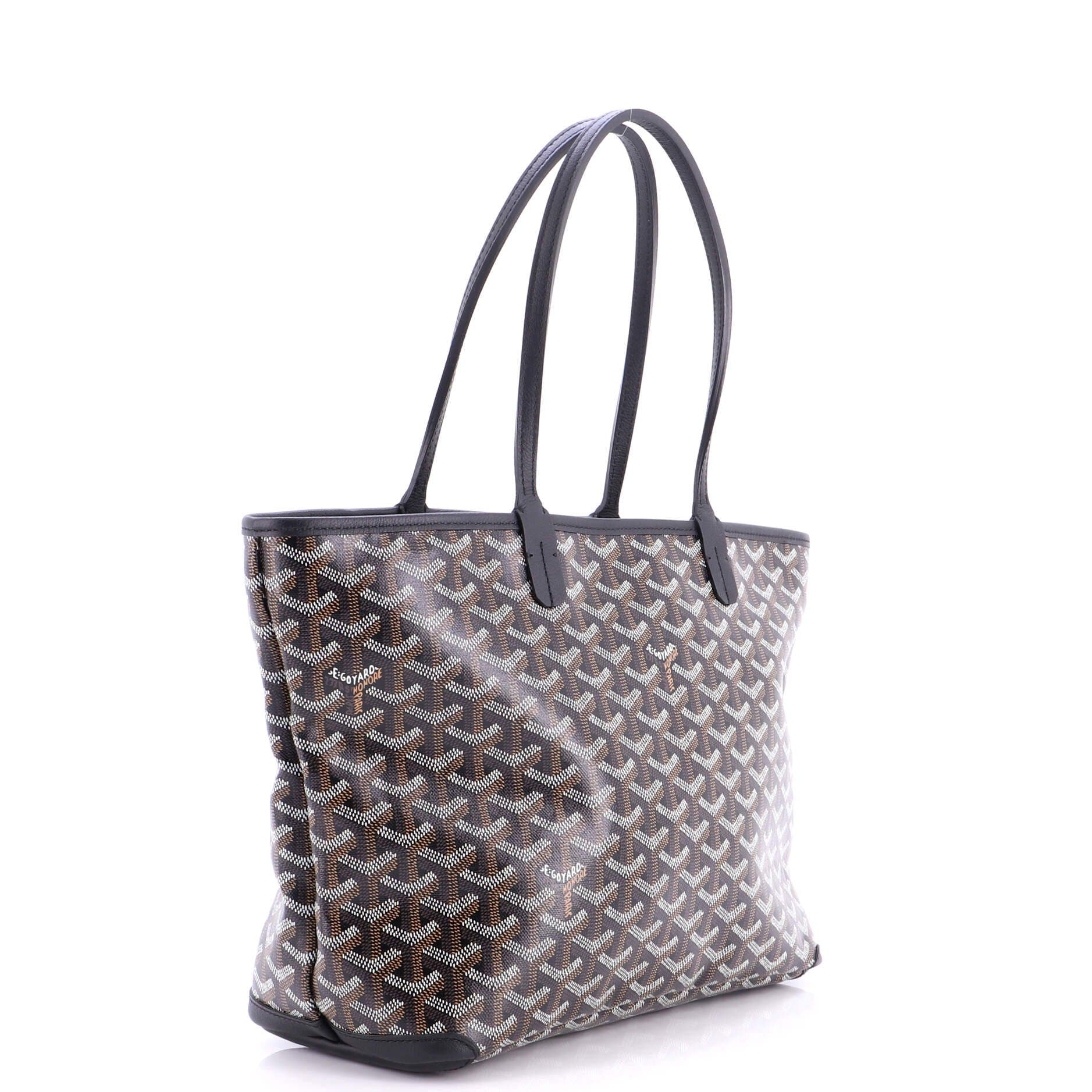 Pre-Owned Goyard Artois Tote Coated Canvas PM, Alternate, color, Black