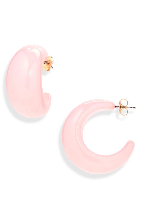 Puffy Resin Hoop Earrings