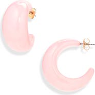 Leith Puffy Resin Hoop Earrings