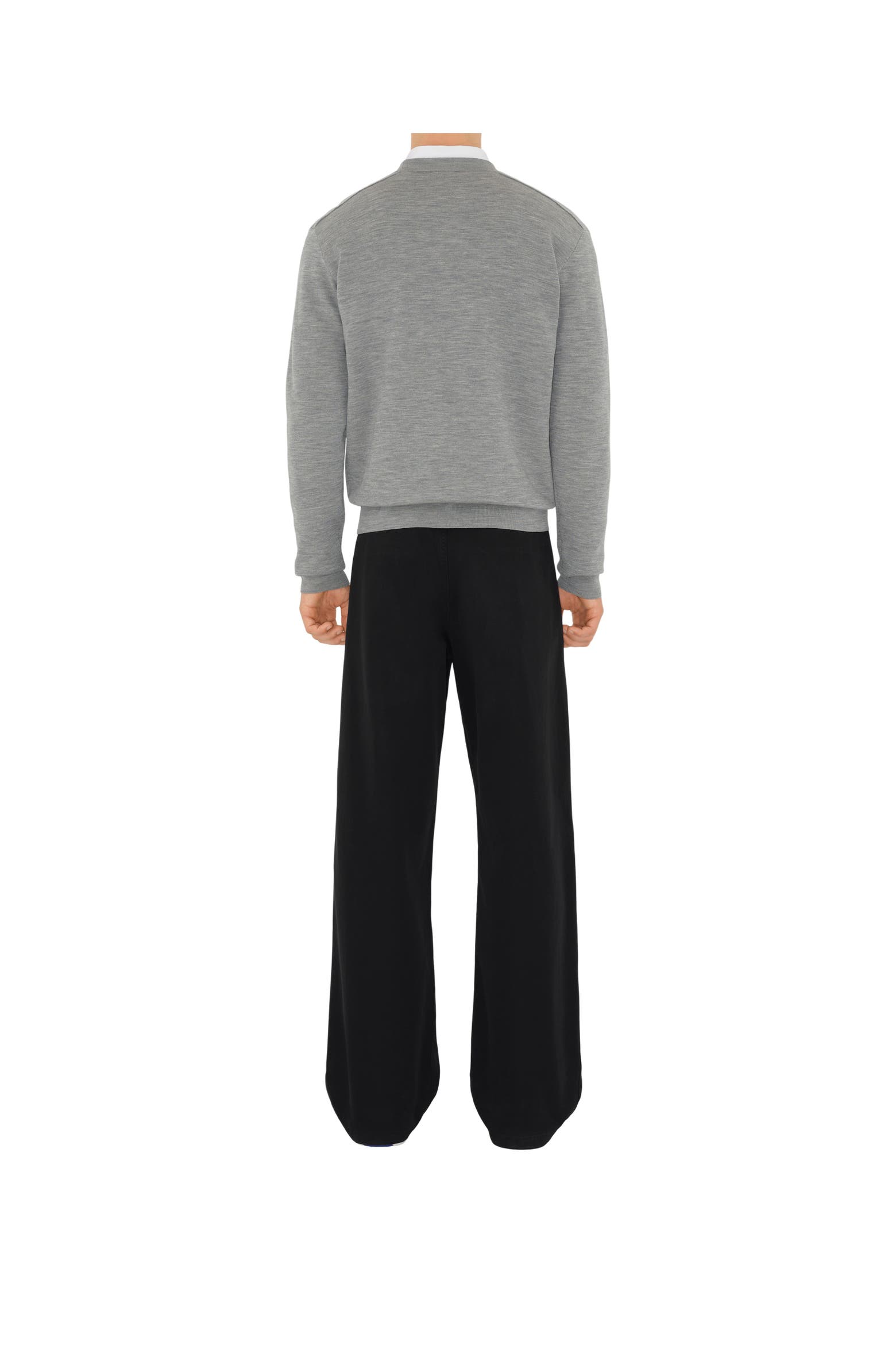 Mirrored Burberry Mirrored Horse Wool Blend Sweater (Men) | Nordstrom