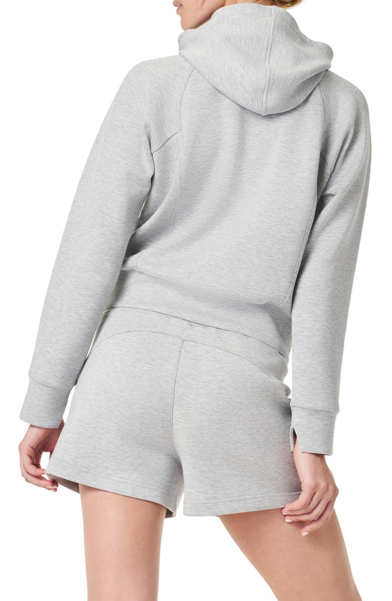 SPANX<sup>®</sup> AirEssentials Zip-Up Hoodie, Alternate, color, Light Grey Heather