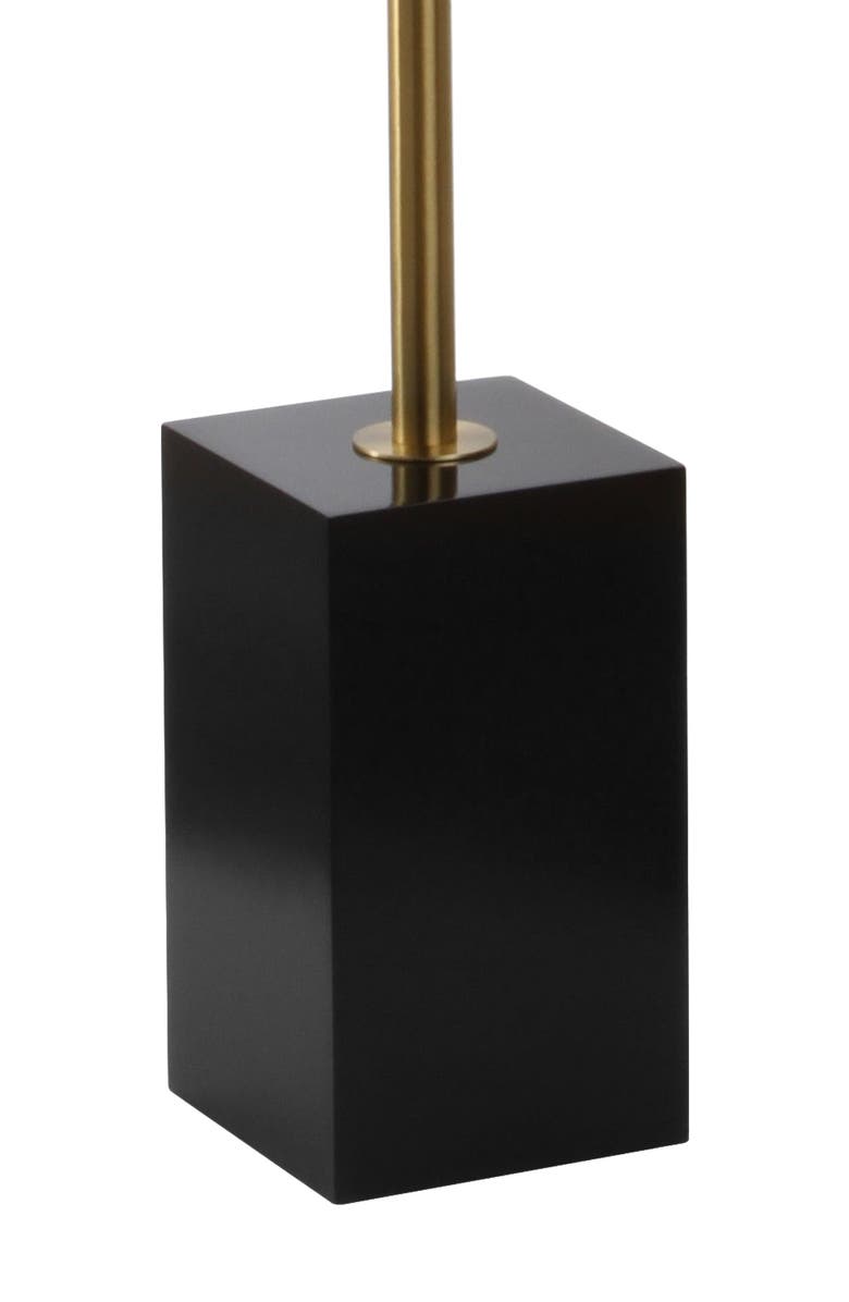 JONATHAN Y Lafayette 65" Adjustable Height LED Floor Lamp, Brass/Black, Alternate, color, Brass Gold/Black
