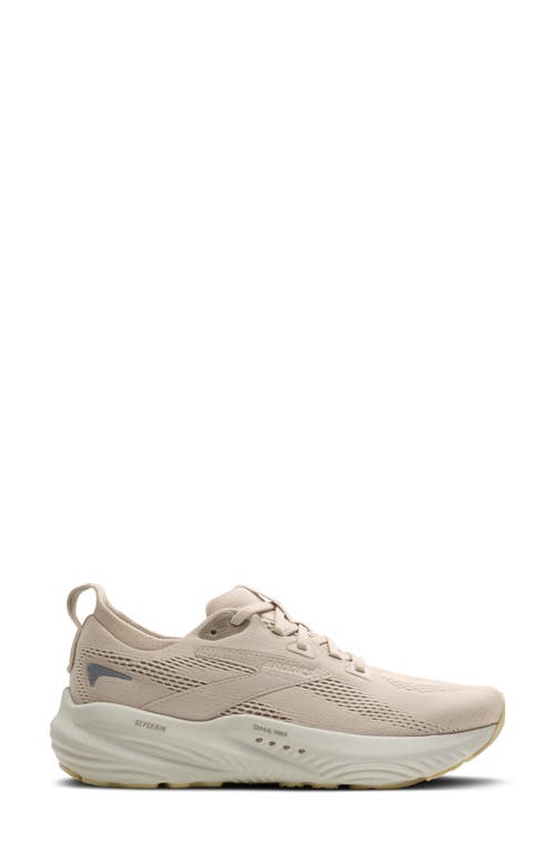 Brooks Glycerin 22 Running Shoe In Almond Peach/london Fog/almond