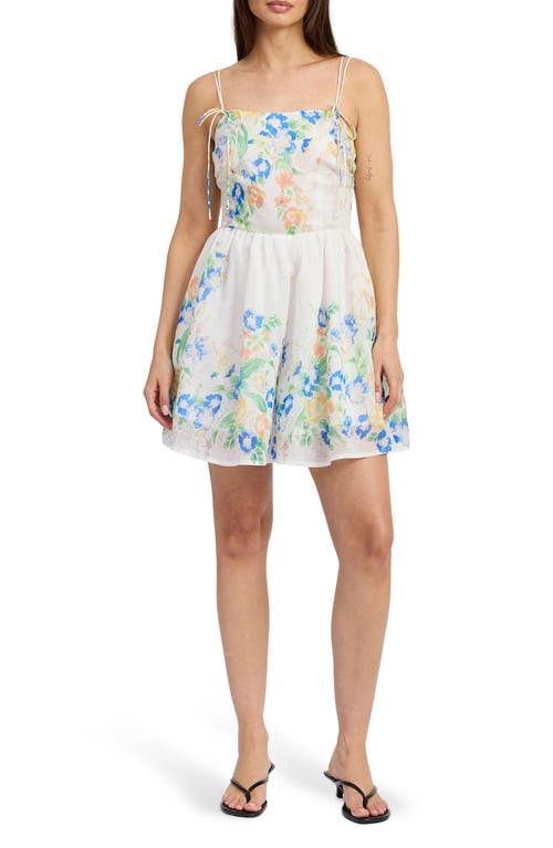 En Saison Julia Sleeveless Romper In Multi
