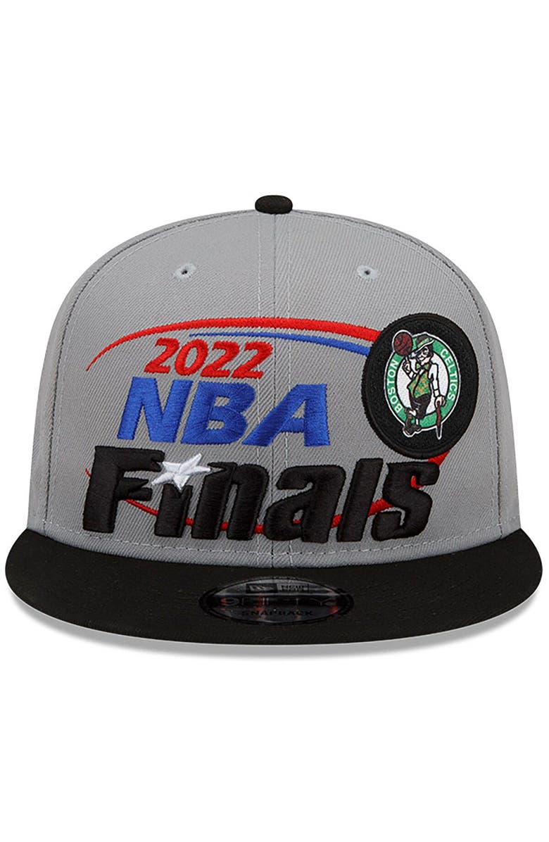 New Era Men's New Era Gray/Black Boston Celtics 2022 Eastern Conference Champions Locker Room 9FIFTY Snapback Adjustable Hat, Alternate, color, 