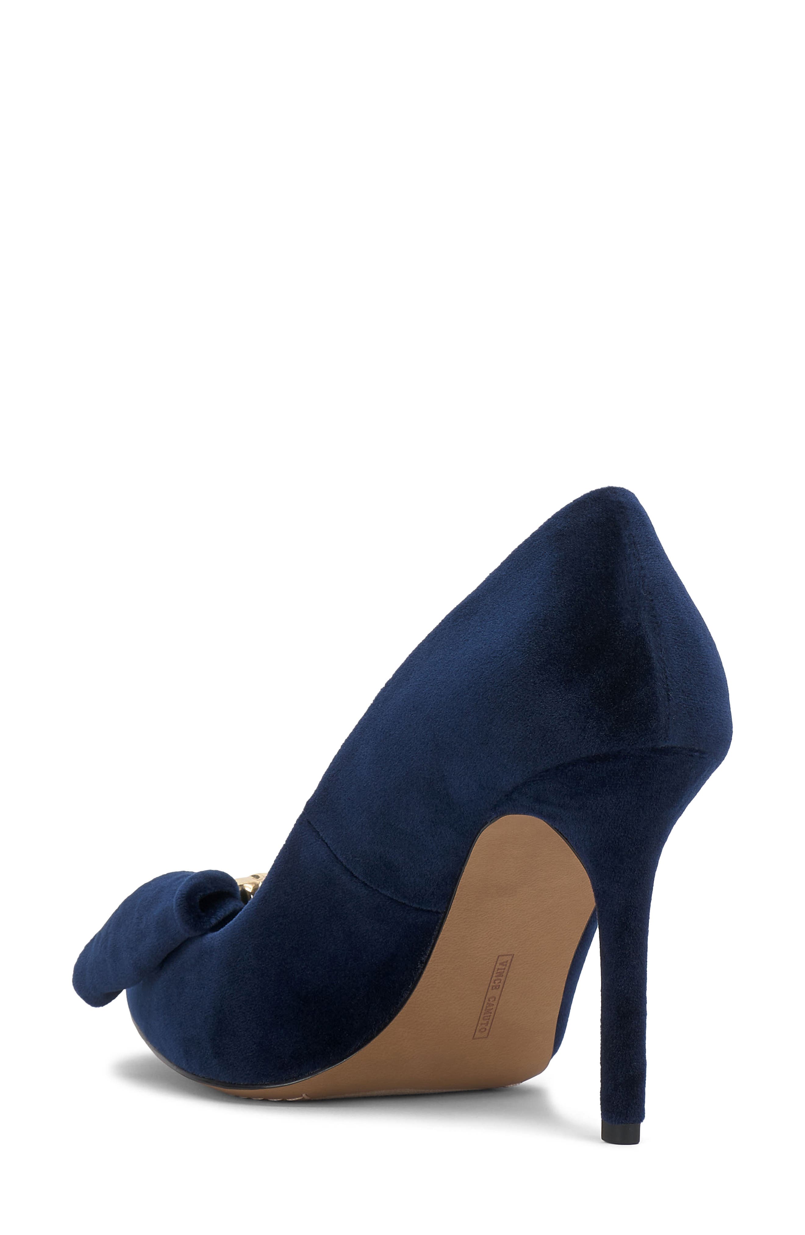 Vince Camuto Haylez Pointed Toe Pump, Alternate, color, Deep Navy