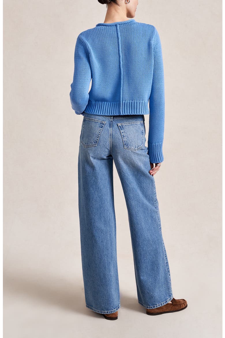 Solid Mini Marina Sweater, Alternate, color, Sky