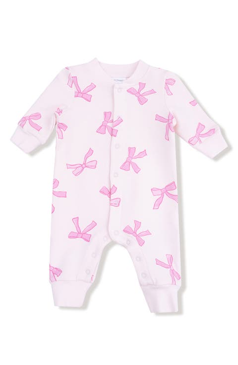 Pretty Bow Print French Terry Romper (Baby)