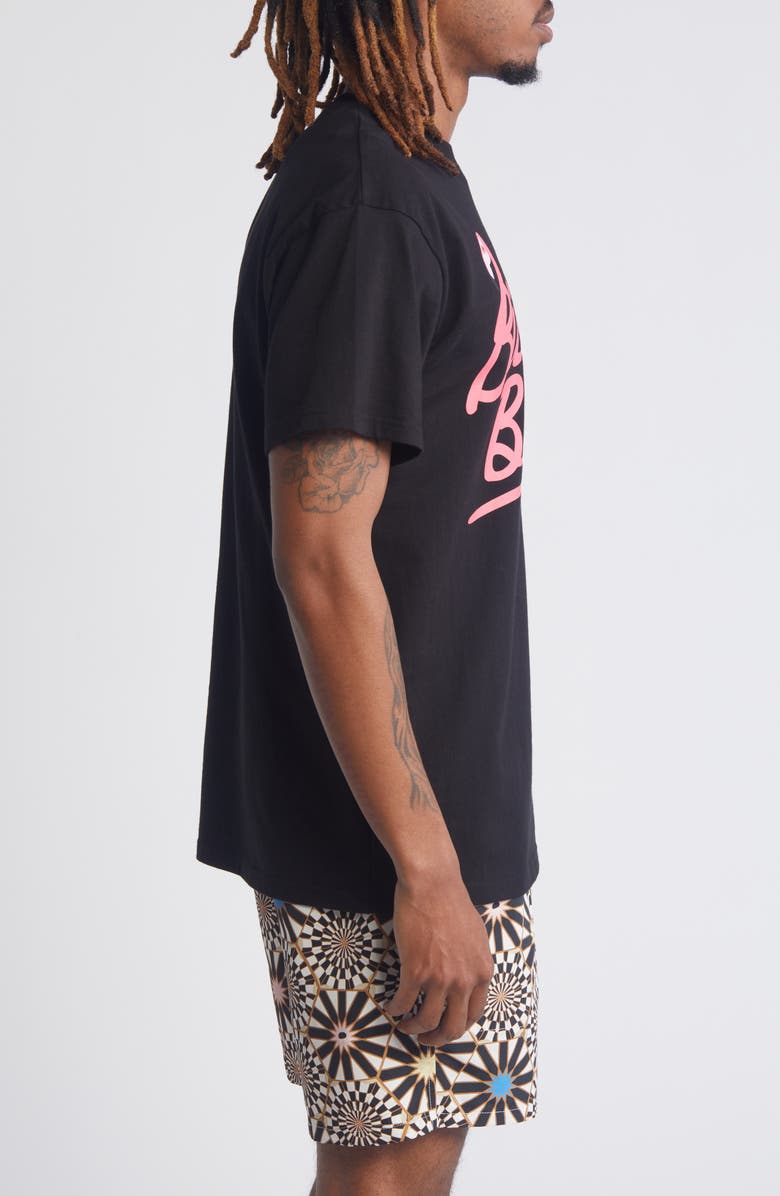 Billionaire Boys Club Flamillionaire Cotton Graphic T-Shirt, Alternate, color, Black