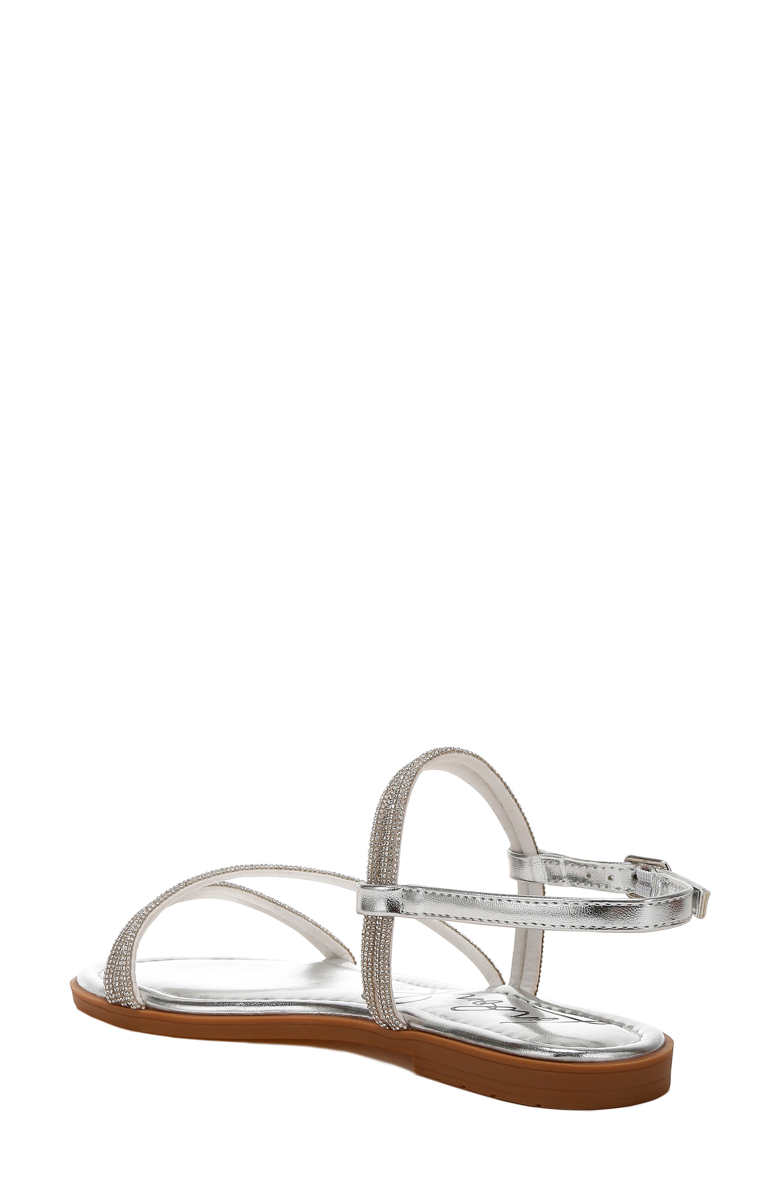 LONDON RAG Bawley Crystal Embellished Flat, Alternate, color, Silver