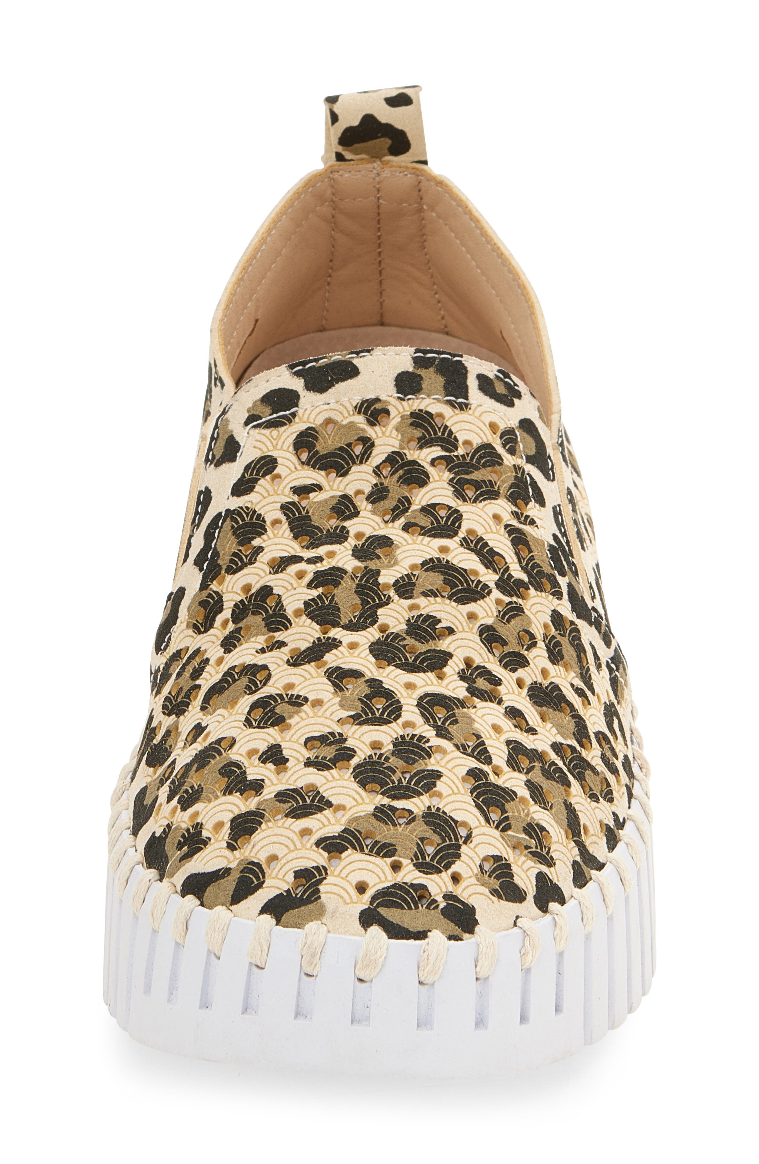 Ilse Jacobsen Tulip Perforated Slip-On Sneaker, Alternate, color, Latte