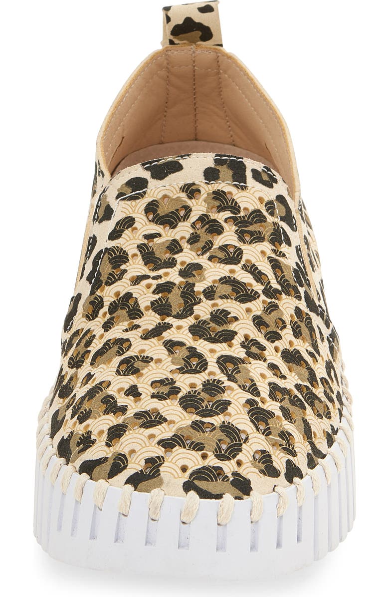 Ilse Jacobsen Tulip Perforated Slip-On Sneaker, Alternate, color, Latte