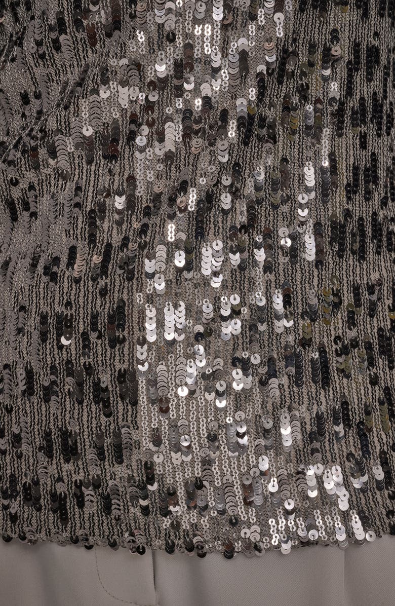 Donna Karan New York Mesh Sequin Top, Alternate, color, Vapor