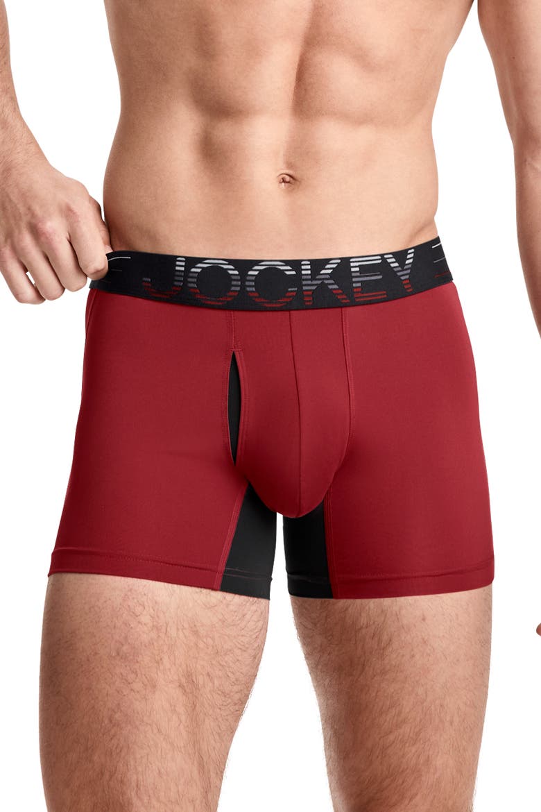Mens EverActive Zero Chafe 4" Microfiber Trunk - 3 Pack, Alternate, color, Iron Apple