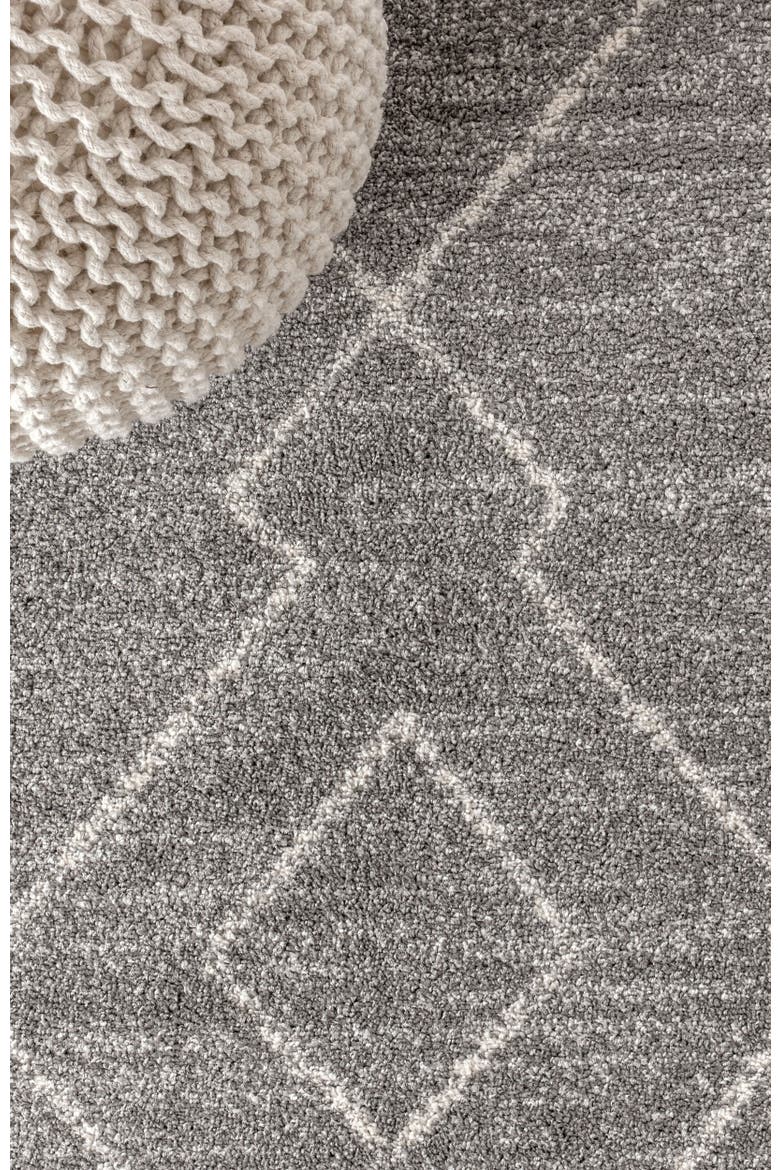Alia Moroccan Beni Souk Area Rug, Alternate, color, Gray/Cream