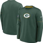 Nike Men's Nike Green Green Bay Packers Sideline Coaches Team Present Midweight Therma-FIT Sweatshirt
