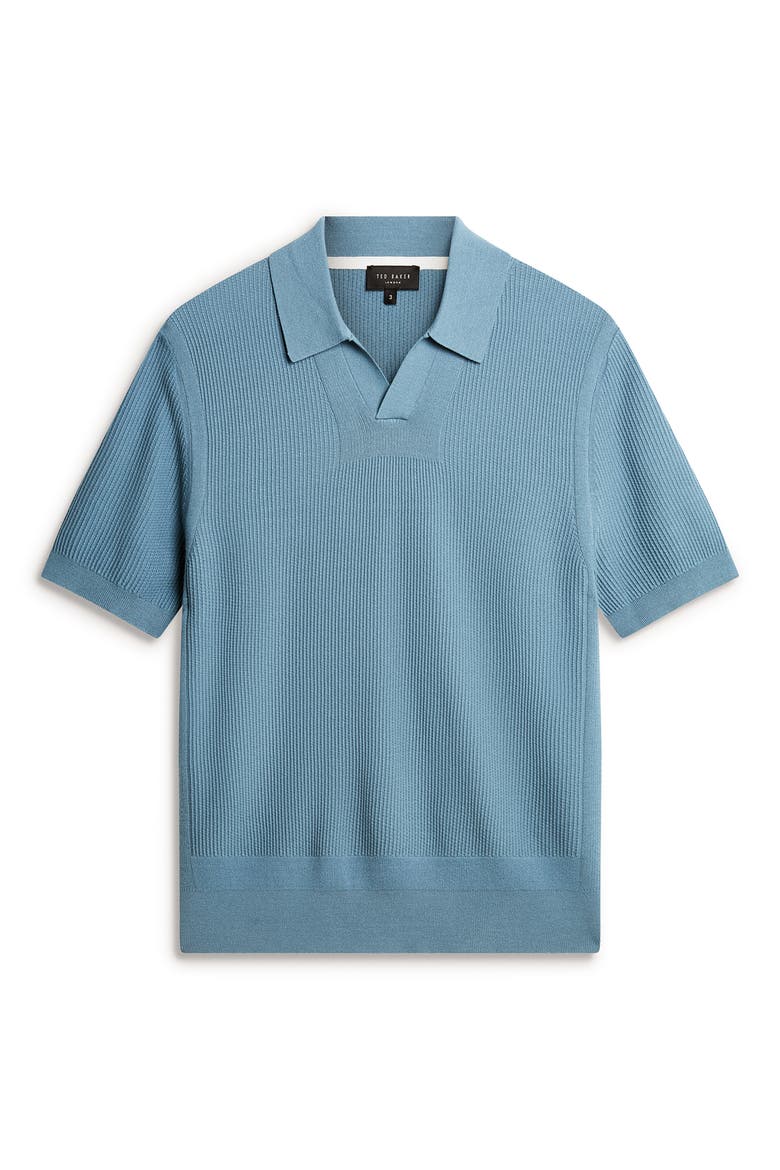 Aindrea Johnny Collar Polo, Alternate, color, SKY-BLUE