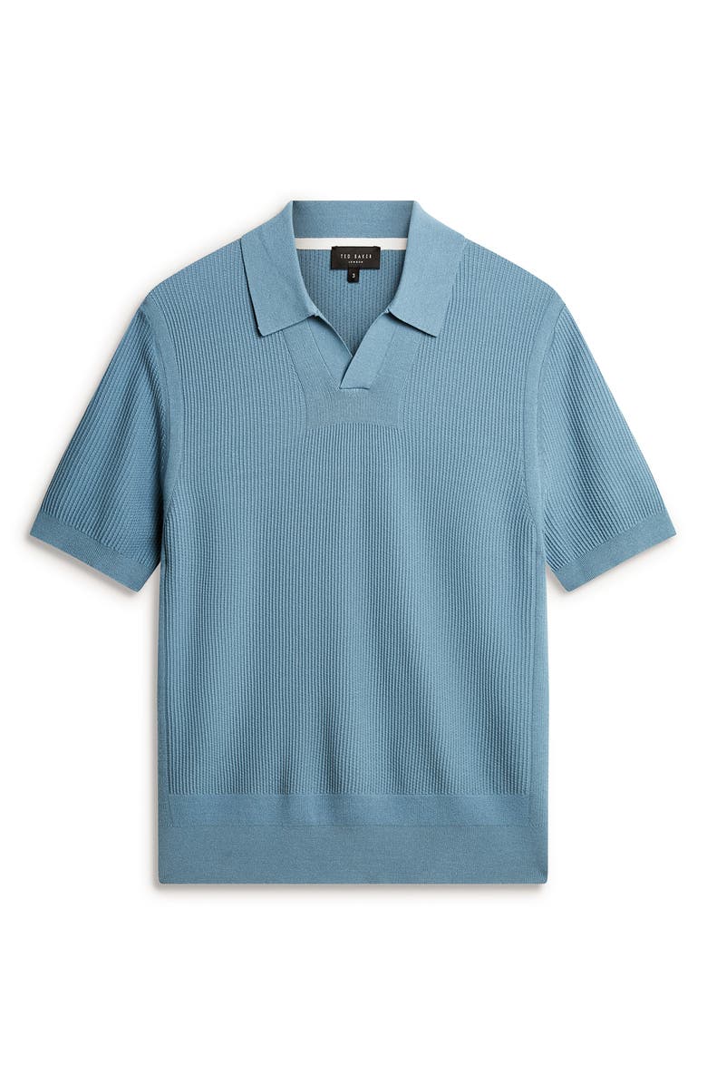 Ted Baker Aindrea Johnny Collar Polo, Alternate, color, Sky-Blue