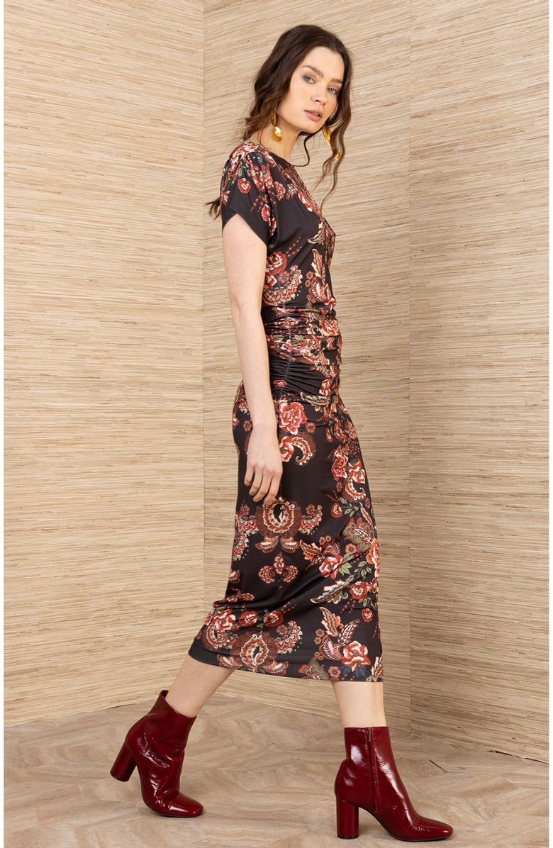 Hale Bob Iliana Jersey Dress, Alternate, color, Black