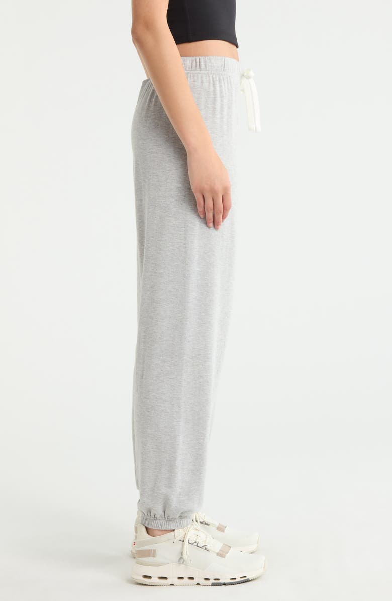 SPLITS59 Andie Oversized Modal Fleece Sweatpants, Alternate, color, Heather Grey
