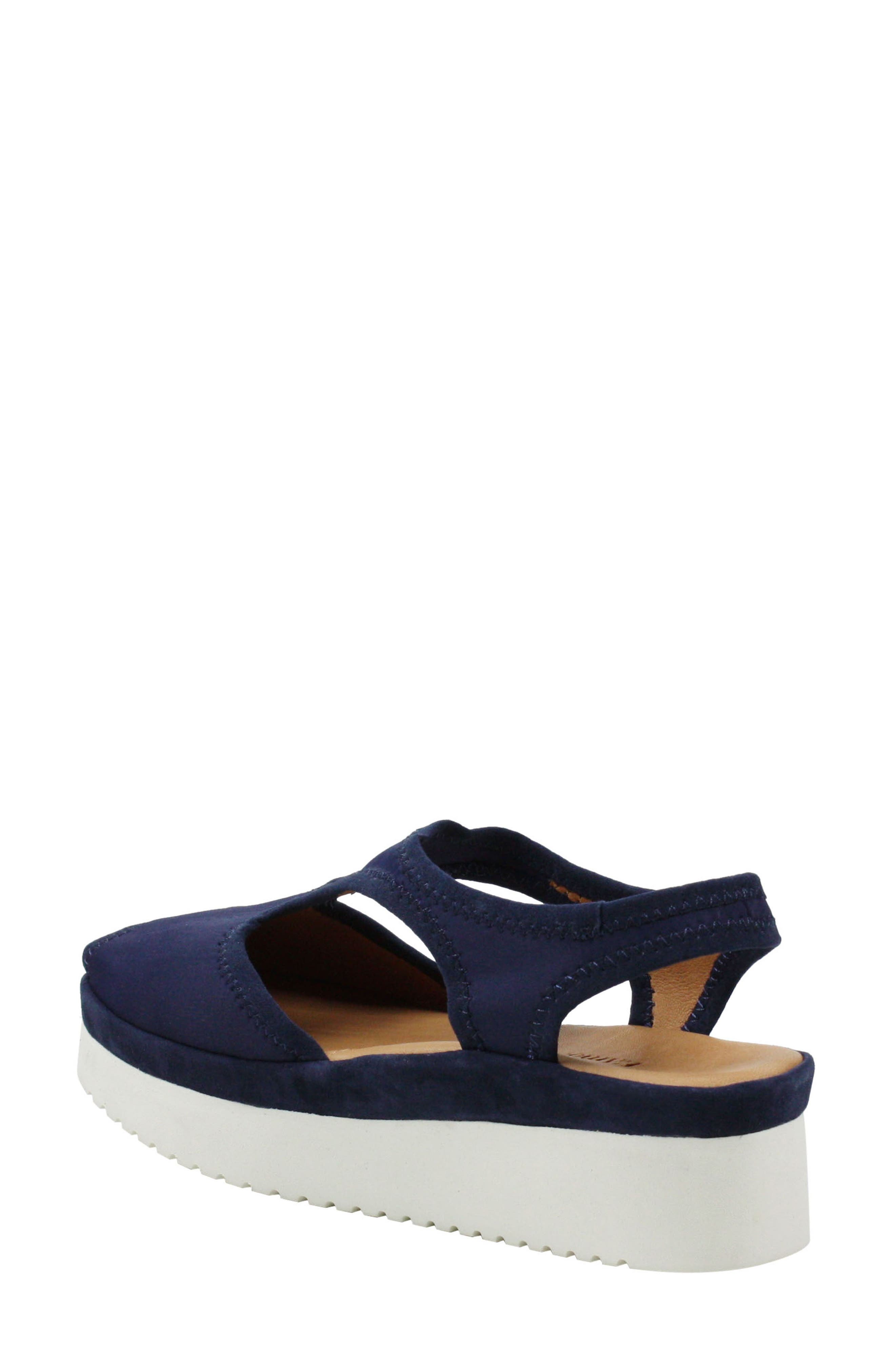 Amichai Wedge Sandal, Alternate, color, NAVY SPANDEX FABRIC