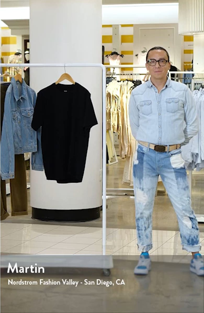 Crewneck Stretch Cotton T-Shirt, sales video thumbnail