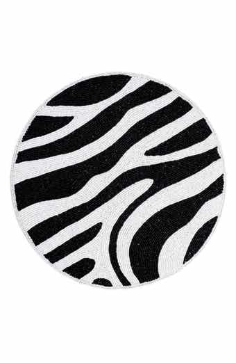 Zebra Beaded Placemat