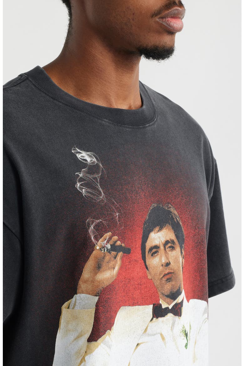 I'm Scarface Cotton Graphic T-Shirt, Alternate, color, BLACK WASH