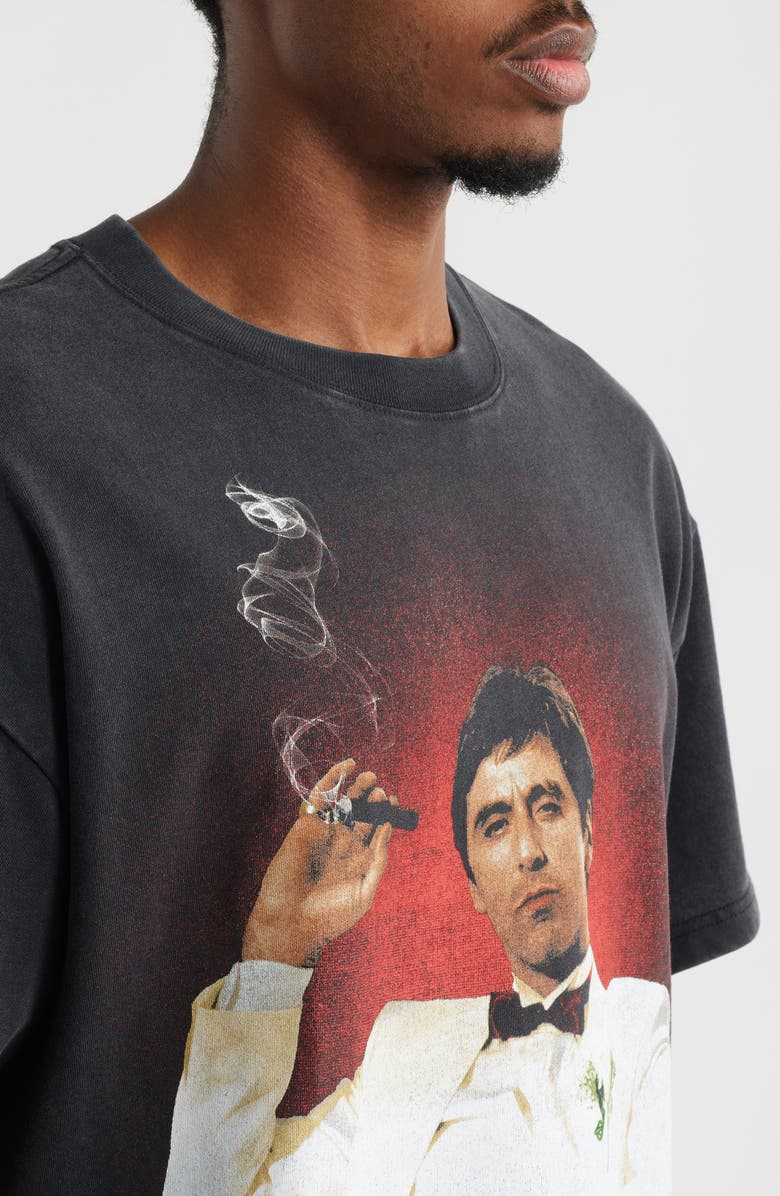 ID Supply Co I'm Scarface Cotton Graphic T-Shirt, Alternate, color, Black Wash