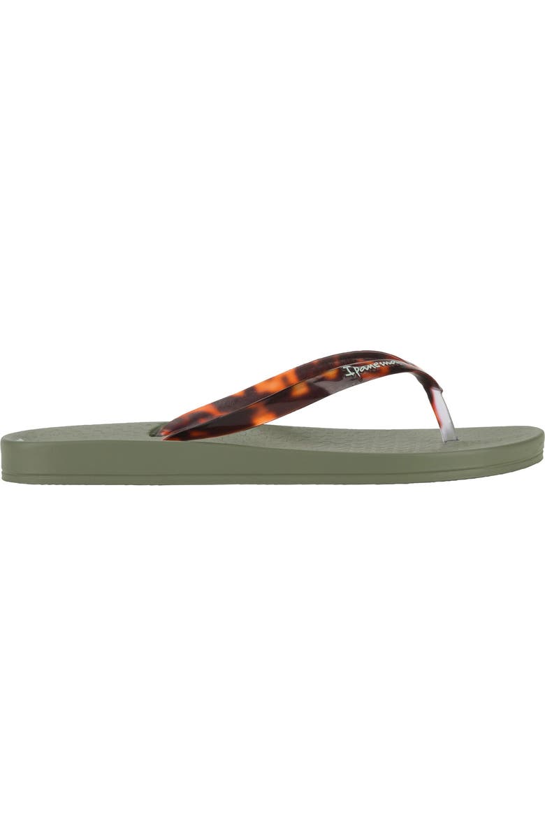 Ipanema Ana Flip Flop, Alternate, color, Green/ Clear