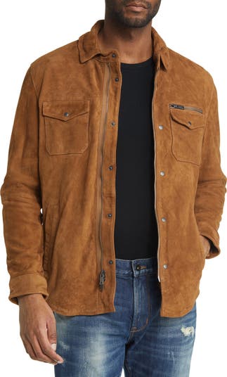 John Varvatos Star USA Shilo Suede Shirt Jacket Nordstromrack