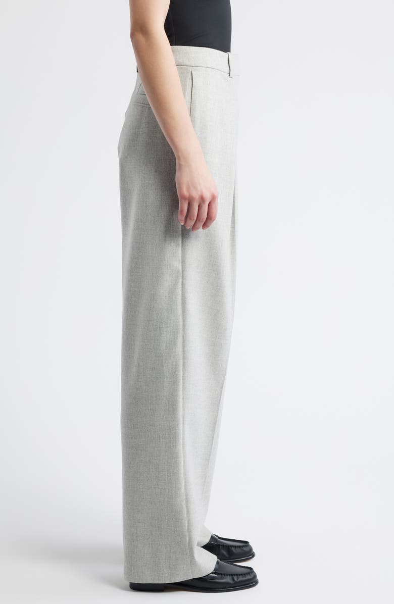 BOSS Orange Taflong Pleated Wide Leg Pants, Alternate, color, Light/ Pastel Grey
