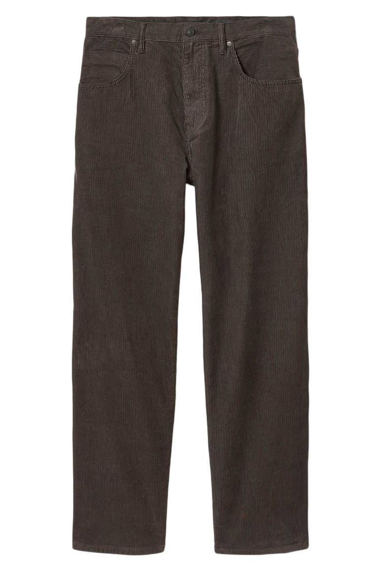 Rivet Corduroy Straight Leg Jeans, Alternate, color, DARK BROWN