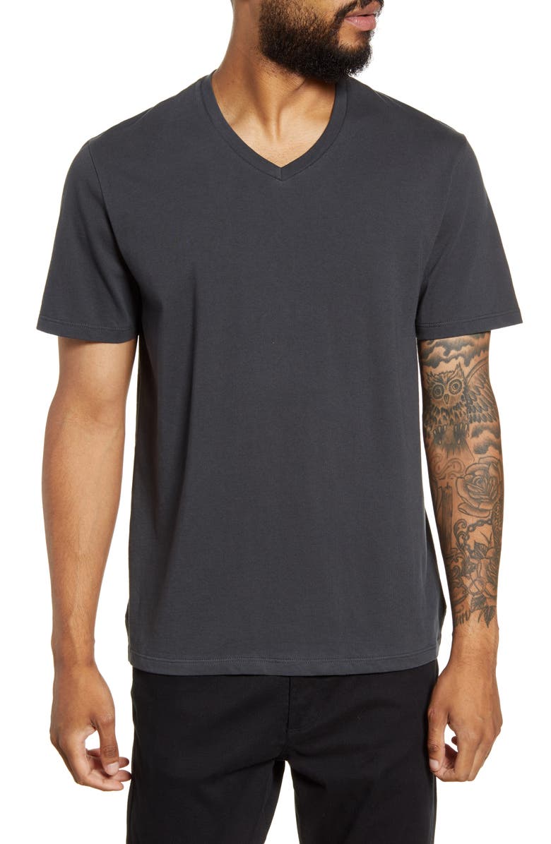 Vince Regular Fit Garment Dyed V-Neck T-Shirt, Main, color,