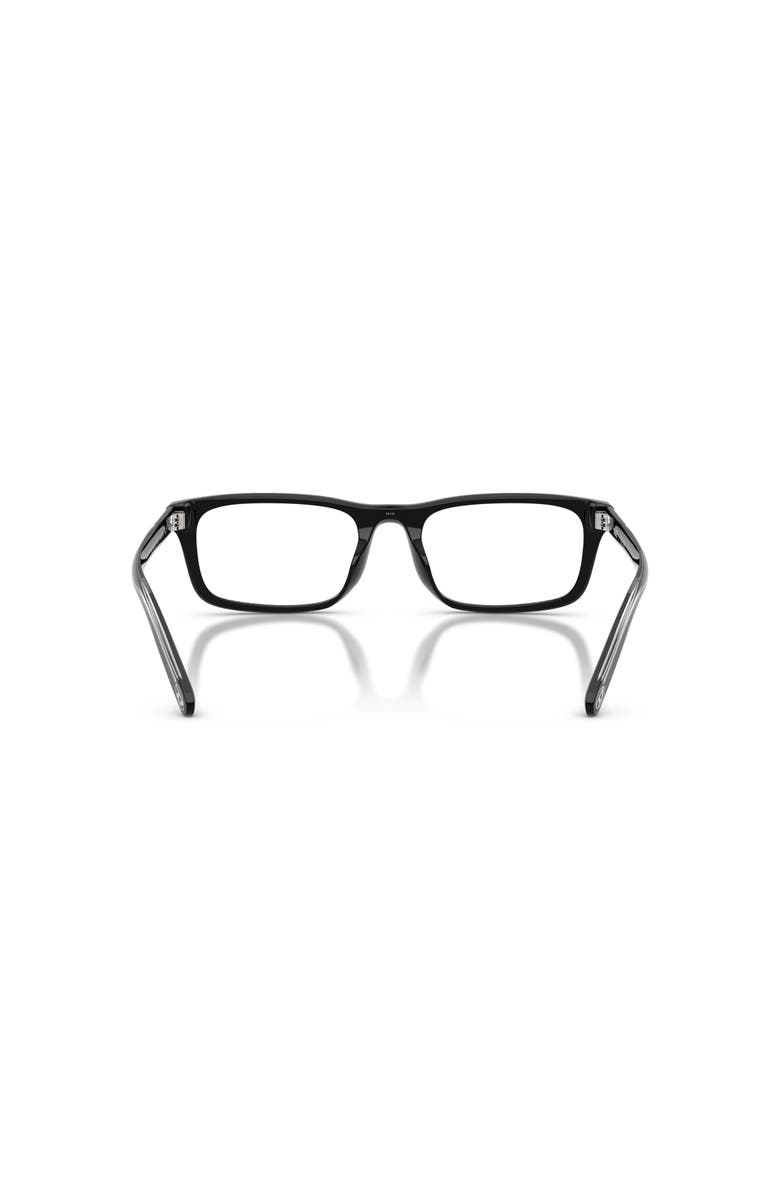DIESEL<sup>®</sup> 54mm Rectangle optical glasses, Alternate, color, Black