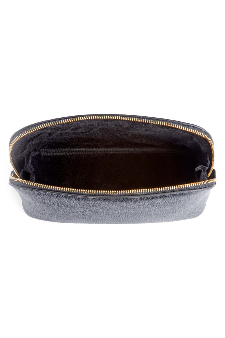Signature Cosmetics Bag, Alternate, color, BLACK
