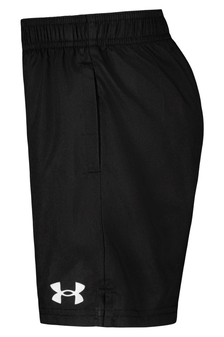 Kids' Logo Performance Shorts, Alternate, color, BLACK