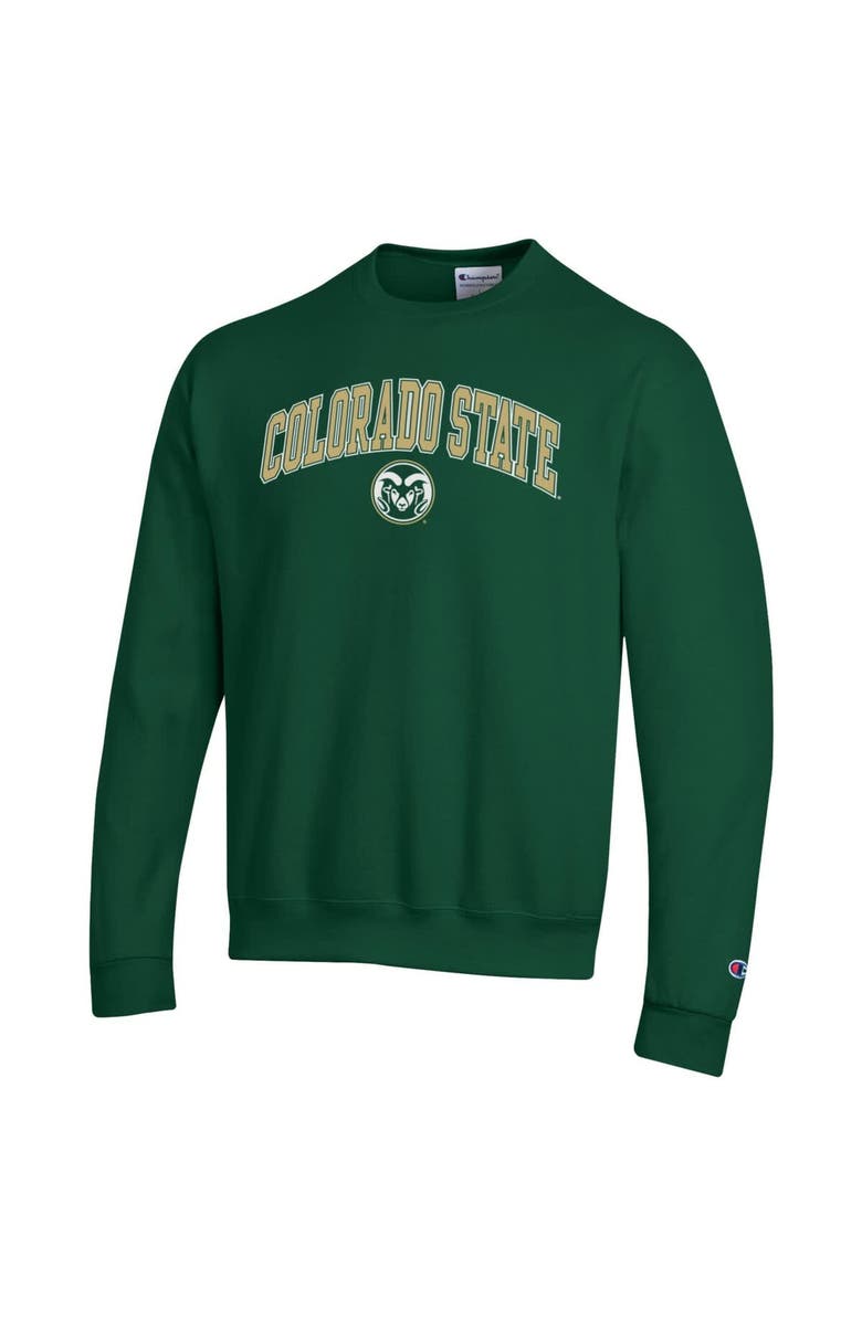 Champion Men's Champion  Green Colorado State Rams Arch Over Logo Pullover Sweatshirt, Alternate, color, 