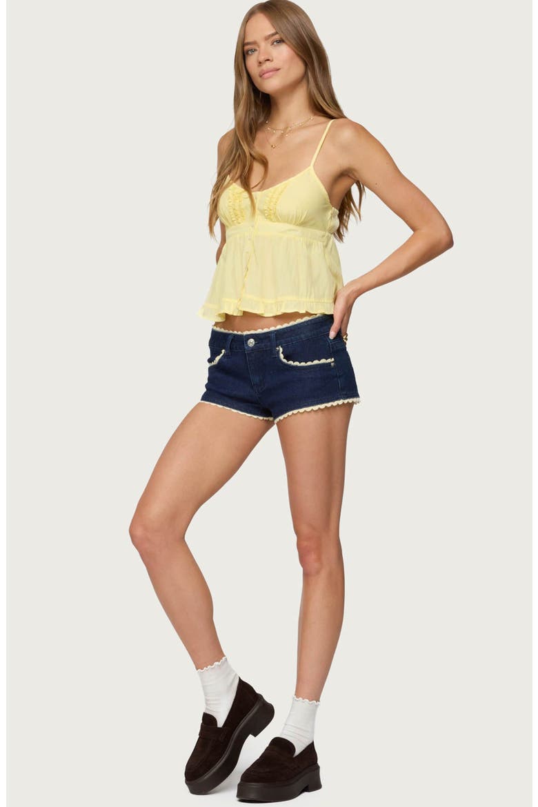 Halsey Ruffle Babydoll Camisole, Alternate, color, YELLOW