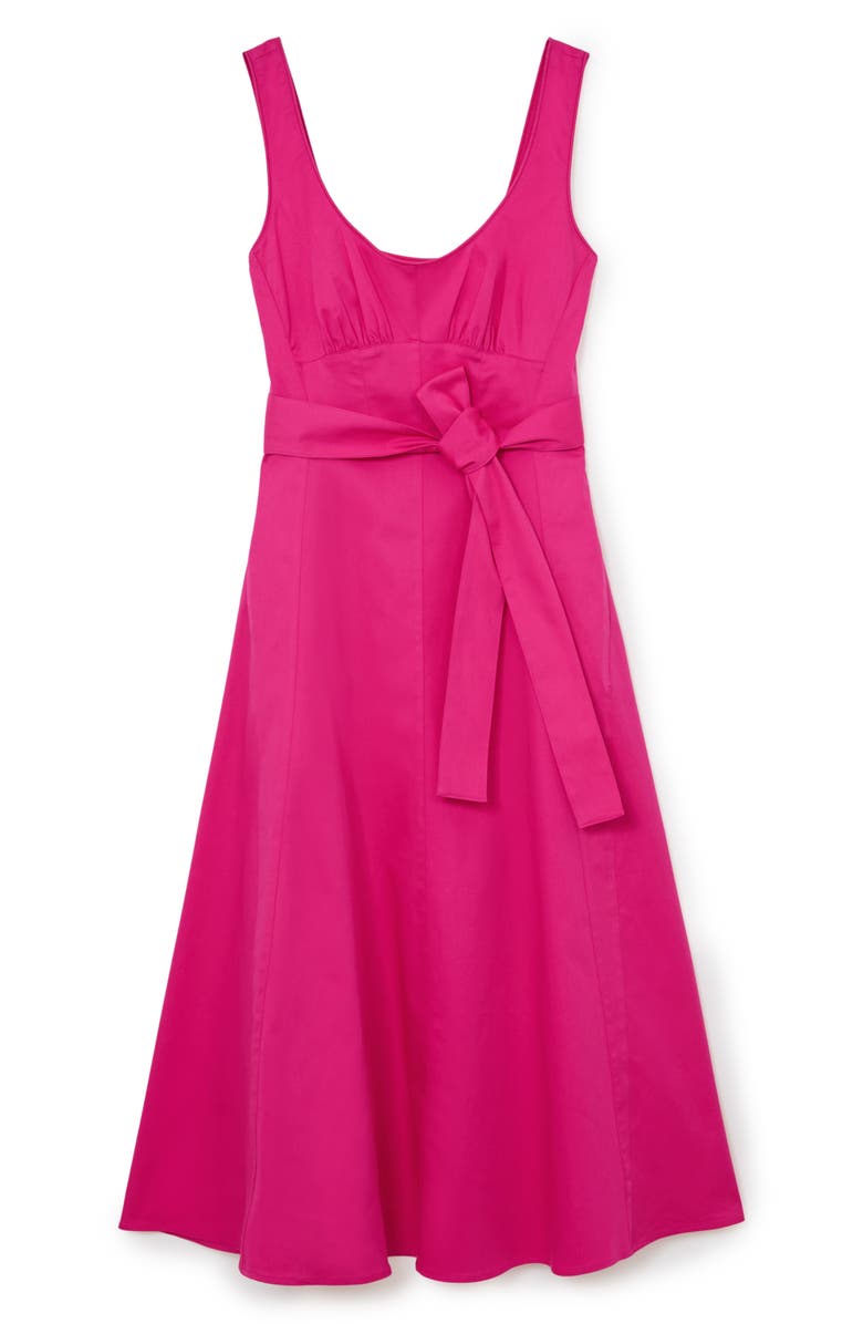 Reiss Irina Stretch Cotton Dress, Alternate, color, Pink