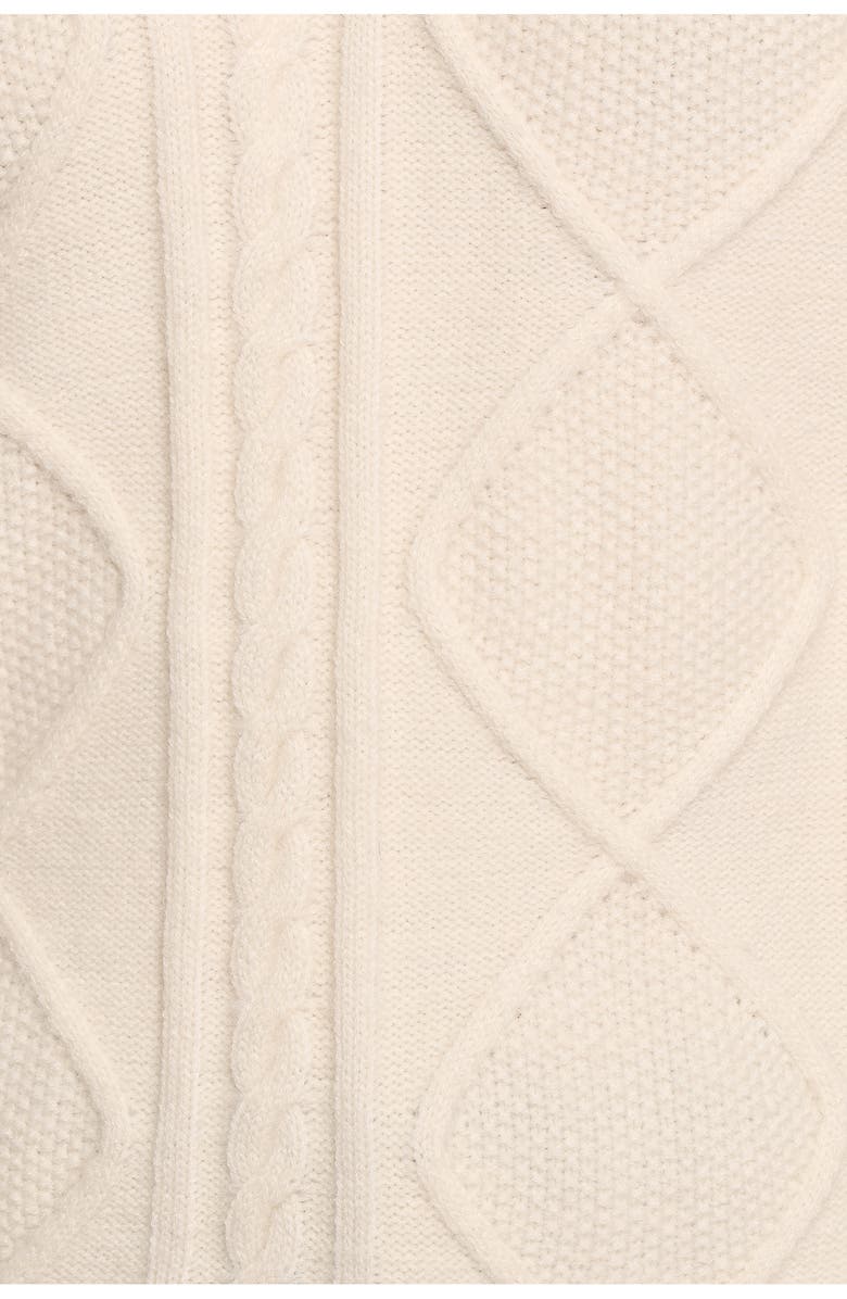 Petal & Pup Robbie Cable Stitch Sweater, Alternate, color, Cream