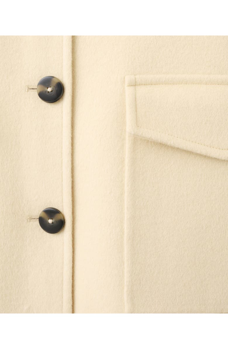 MANGO Wool Blend Jacket, Alternate, color, Vanilla