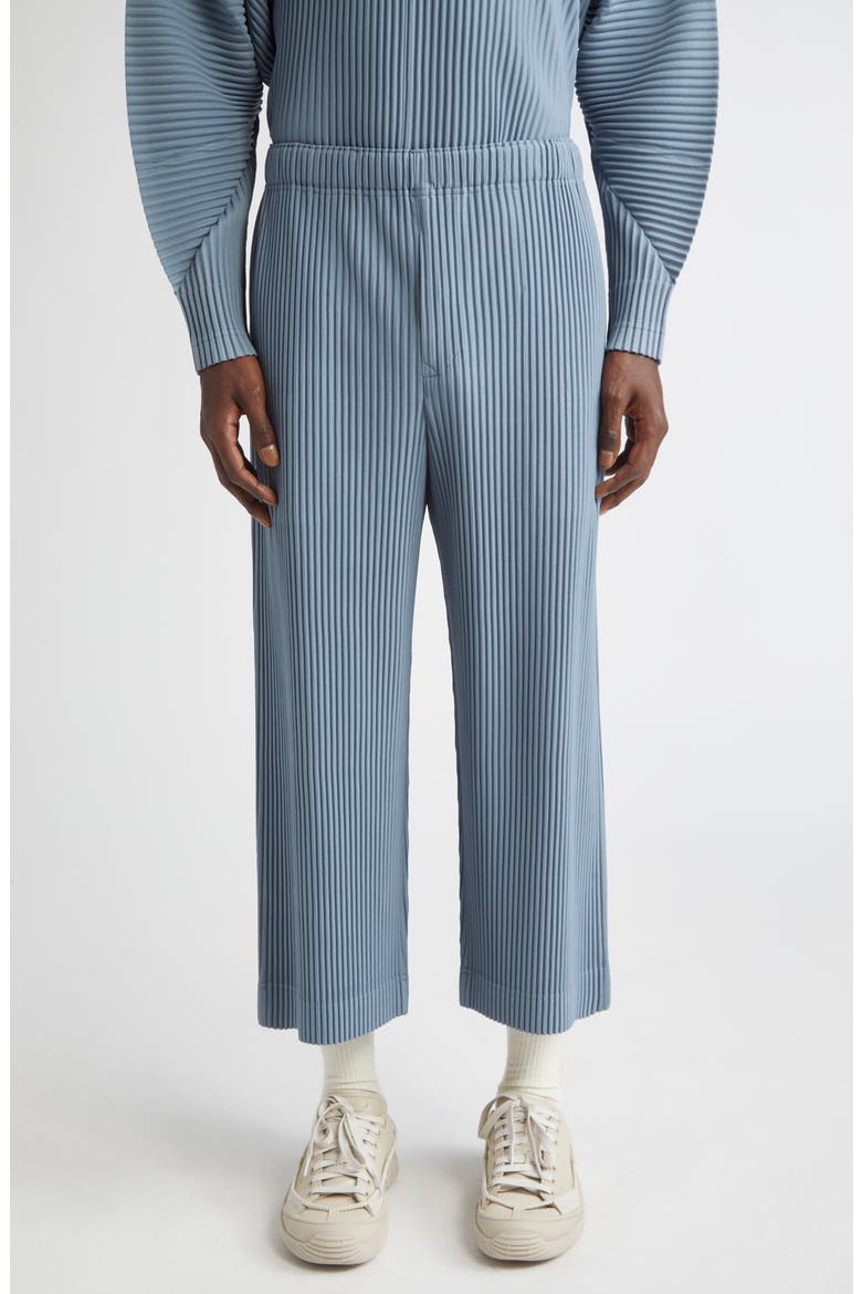 Monthly Colors August Pleated Pants, Main, color, SLATE BLUE