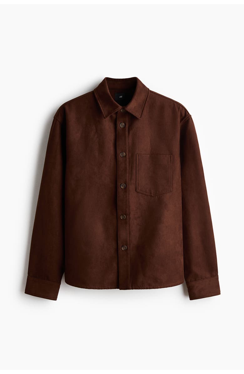 H&M Overshirt, Main, color, Brown