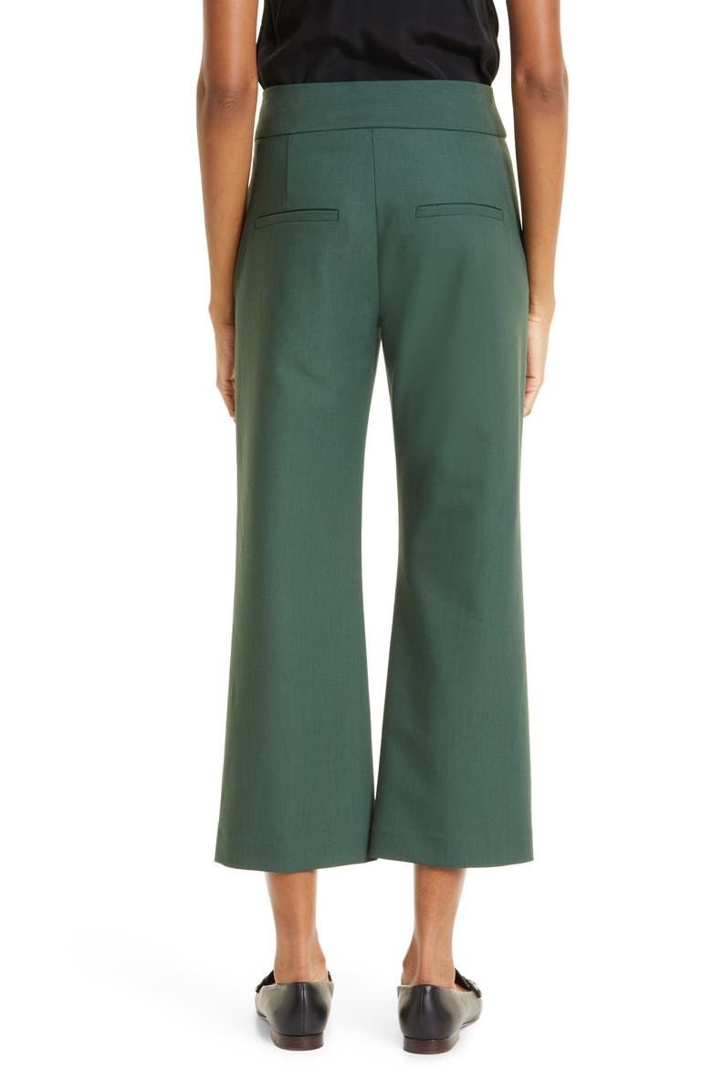 Cormac High Waist Crop Flare Trousers, Alternate, color, PINEGROVE