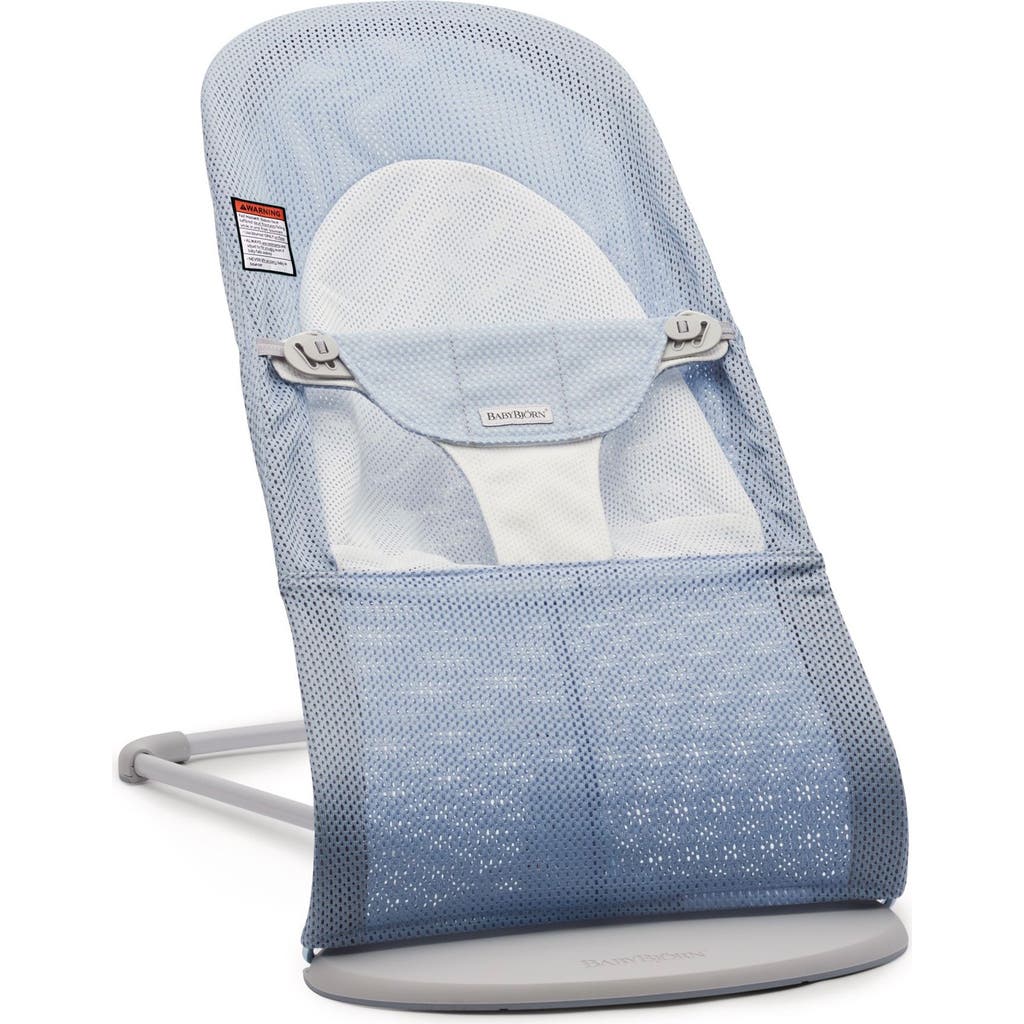 BabyBjörn Bouncer Balance Soft Convertible Mesh Baby Bouncer in Sky Blue/White  product