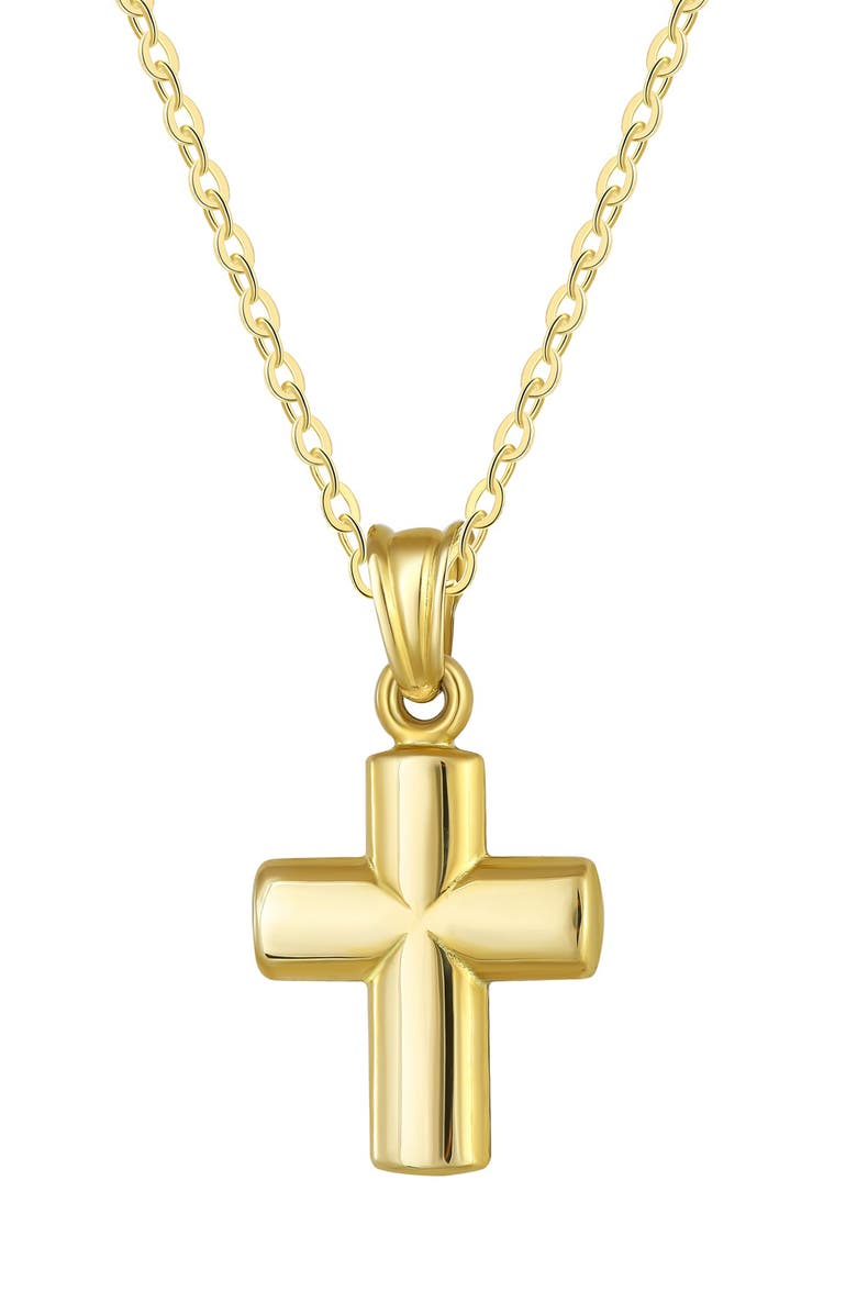 CANDELA JEWELRY Cross Pendant Necklace, Main, color, 