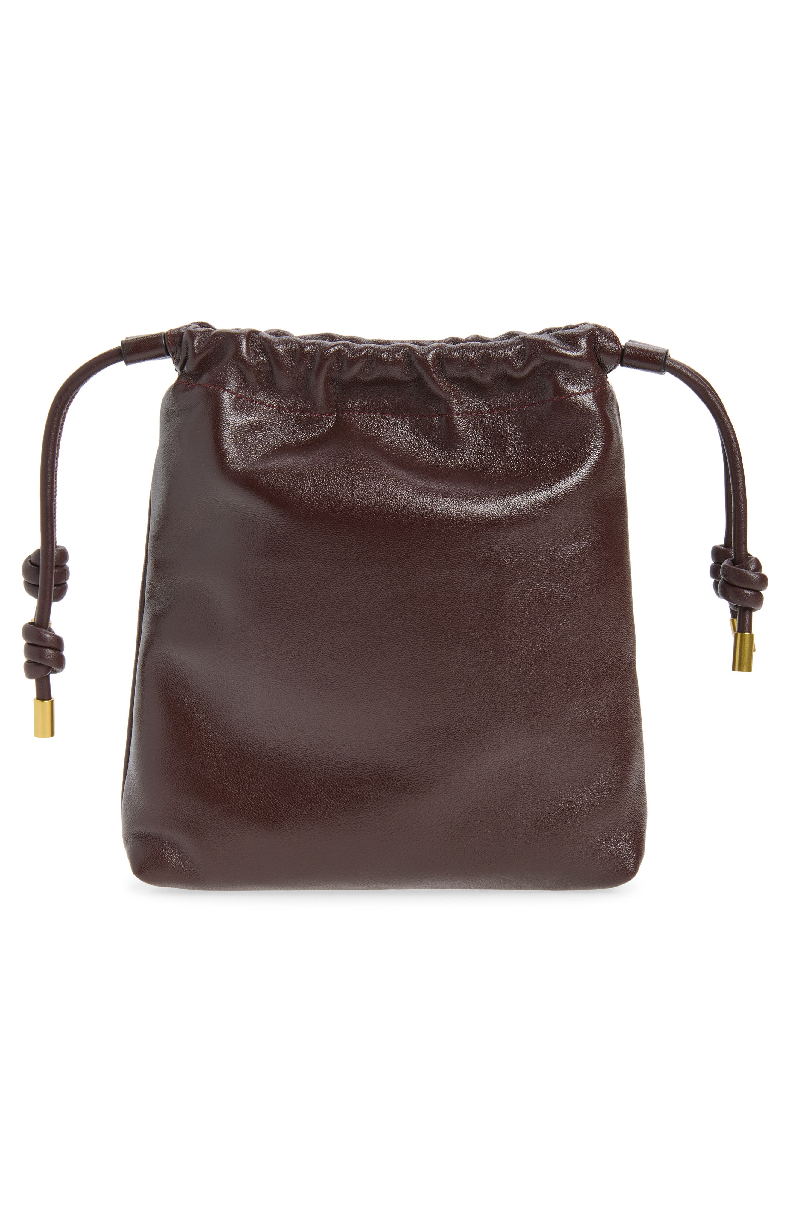 Silven Mini Leather Tote, Alternate, color, BURGUNDY