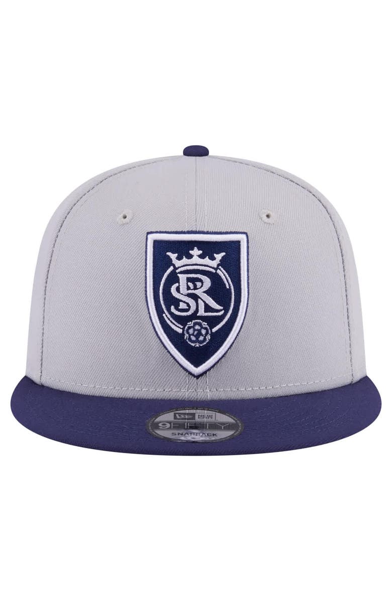 New Era Men's New Era Gray Real Salt Lake Color Pack Two-Tone 9FIFTY Snapback Hat, Alternate, color, 